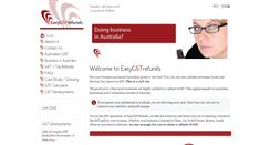 Desktop Screenshot of easygstrefunds.com
